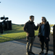 Whannell and Moss on location.